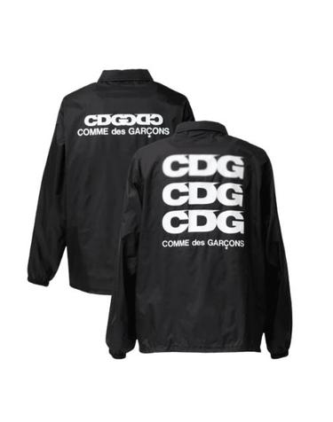 CDG 로고 코치 자켓 블랙 SZJ0040511