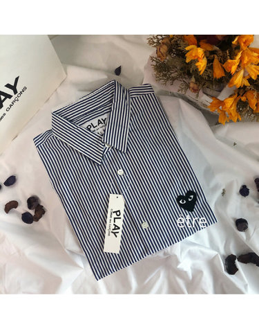 24FW 꼼데가르송 셔츠 스트라이프 여성 남성 긴팔 백화점 AS 가능