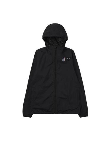 26SS 꼼데가르송 X 까웨 로고 와펜 블랙 공용 후드 자켓 AZ J507 051 1