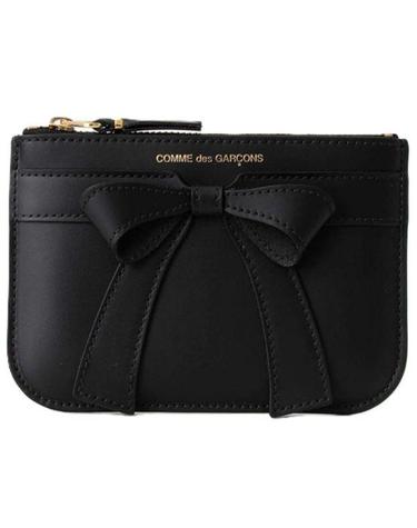 COMME DES GARCONS 꼼데가르송 26FW 클래식 빅 보우 스몰 파우치 지갑 SA8100BB 1