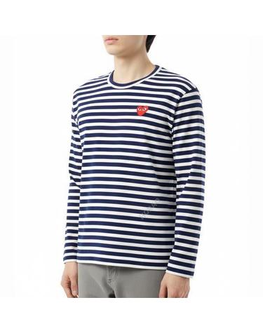 꼼데가르송 26 레드하트와펜 스트라이프 긴팔티 AX T010 051 1P1T010 AZ 1