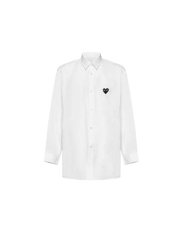 26SS 여성 블랙 하트 와펜 셔츠 화이트 AXB0040512