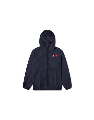 26FW 여성 X KWAY 레드 와펜 바람막이 자켓 네이비 AZJ5010511