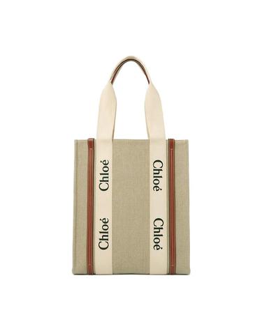 25FW 우디 로고 토트백 세피아 브라운 CHC24SS366I26 27S
