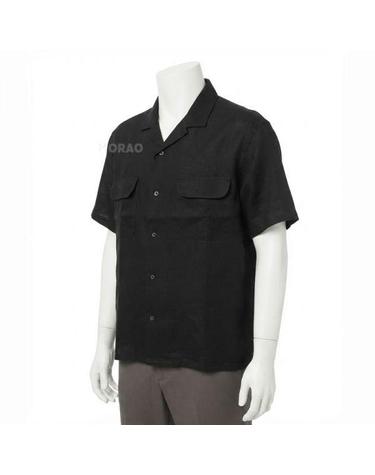 나이젤카본 26 REPEAT OPEN COLLAR SHIRT LINEN TWILL 80520011010 121 리피트 린넨 트윌 오픈 칼라 셔츠