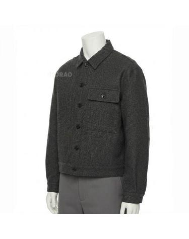 나이젤카본 26 FRENCH WORK JACKET MIX BLACK CHAMBRAY 80520030002 121 믹스 블랙 샴브레이 프렌치 워크 자켓