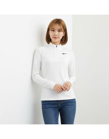 나이키 여성 드라이핏 ADV 1 4 Zip 골프 탑 FD5627 100