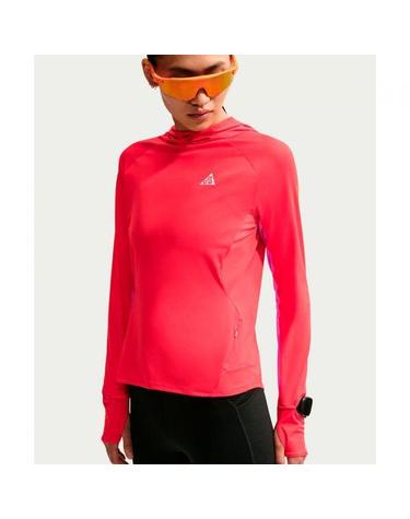 나이키 ACG UV 차단 후드 트레일 러닝 미드 레이어 탑 W 라이트 크림슨 데저트 핑크 서밋 화이트 IO9756 696