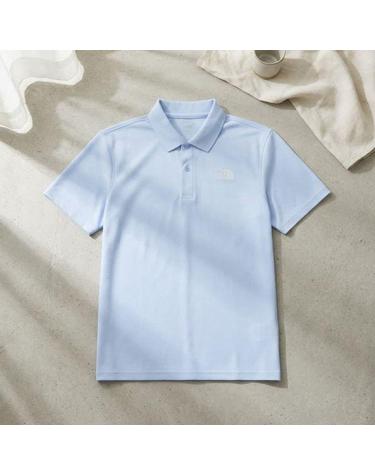 노스페이스 NT7PS03D 남성 쿨맥스 프라임 반팔 카라 폴로 BABY BLUE