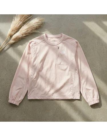 노스페이스 NT7TS39C 여성 윈든 긴팔 티 PALE PEACH
