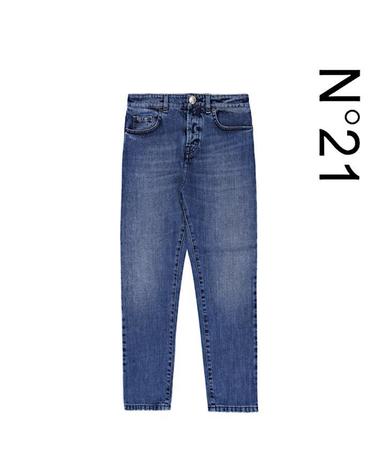 N21 2101 0539 6001 여성 크롭 데님 청바지