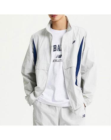 뉴발란스 UNI 러너스 경량 바람막이 그레이 NBNAE22413