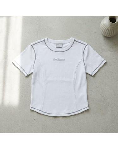 뉴발란스 NBNEG3W652 여성 에센셜 골지 반팔티 LIGHT BLUE 51