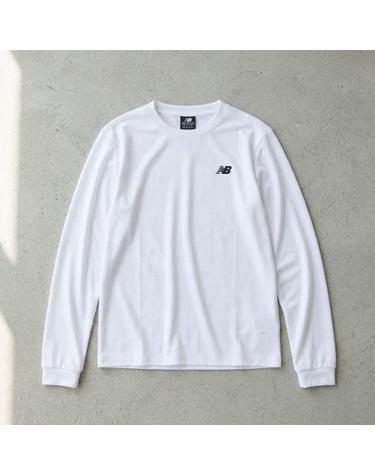 뉴발란스 남녀공용 에센셜 클래식 긴팔티 STANDARD FIT 10 White NBNDFB1813