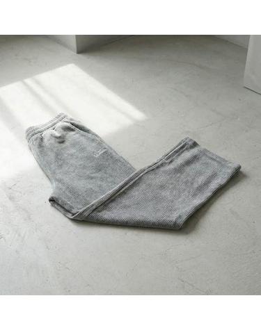 뉴발란스 여성 벨루아 프렌치 테리 와이드 바지 팬츠 AC Melange Gray NBMLFBW052