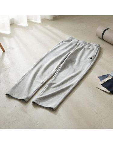 뉴발란스 남녀공용 에센셜 와이드 바지 팬츠 AC Melange Gray NBMLFB1823