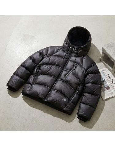 뉴발란스 남녀공용 플라잉77 슈퍼라이트 후드형 헤비 구스다운 European Goose 19 Black NBNPFB1083