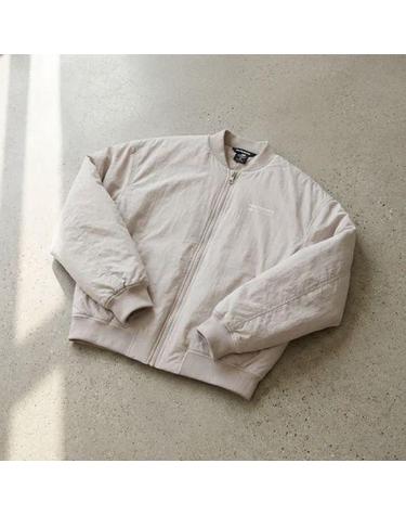 뉴발란스 여성 헤리티지 봄버 자켓 재킷 35 Beige NBMDEBS082