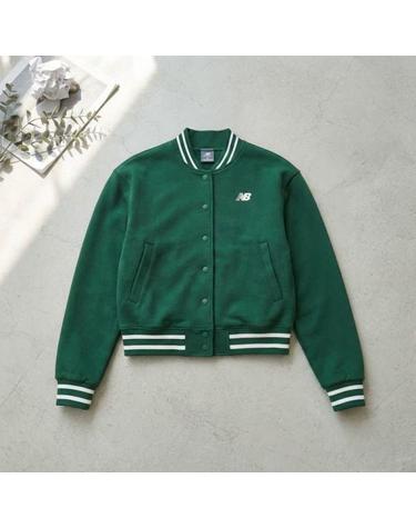 뉴발란스 여성 스포츠 바시티 자켓 재킷 40 Green NBMDEBS052