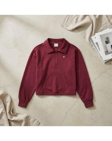 뉴발란스 NBNCG1W212 여성 에센셜 반집업 BURGUNDY 29