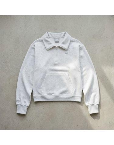 뉴발란스 NBNCG1W212 여성 에센셜 반집업 LIGHT GRAY 16