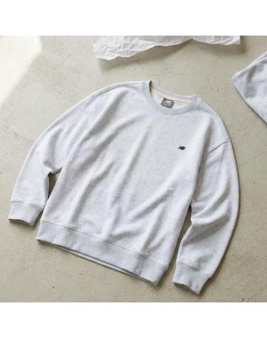뉴발란스 NBNCG11203 남녀공용 에센셜 스몰로고 맨투맨 LIGHT GRAY 16