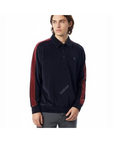 니들스 Side Line Pullover Shirt CPE Velour Navy RW338 사이드 라인 풀오버 셔츠 벨루어