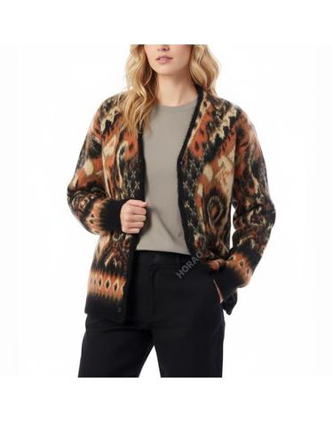 니들스 Mohair Cardigan Paisley Black RW356 모헤어 가디건 페이즐리