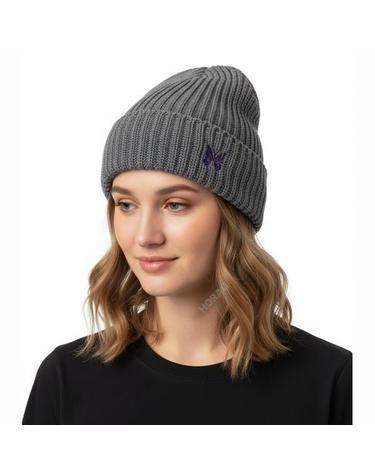 니들스 Watch Cap Merino Wool Grey RW056 메리노 울 와치 캡