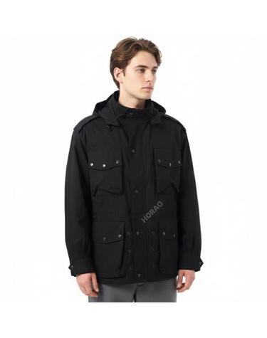 니들스 Field Coat CN Oxford BLACK QV137 필드 코트 옥스포드