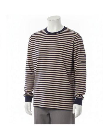 니들스 26 LS Crew Neck Tee Cotton Stripe Jersey NavyBeige SX445 크루넥 롱슬리브 티 코튼 스트라이프 저지
