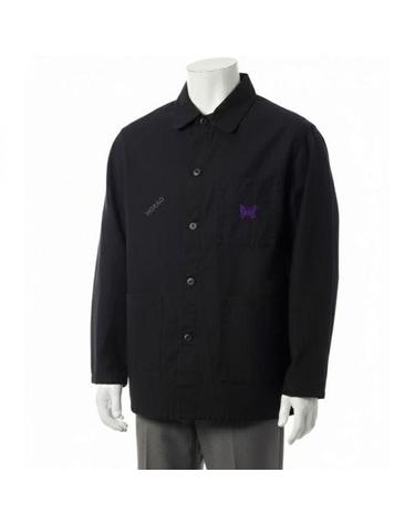 니들스 26 DN Coverall Reversed Sateen BLACK SX168 DN 커버올 자켓 리버스 사틴