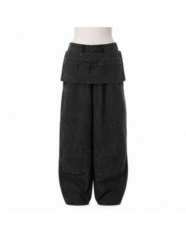 니들스 26 HD Apron Painter Pant CL Canvas Sumi Dye BLACK SX177 HD 에이프론 페인터 팬츠