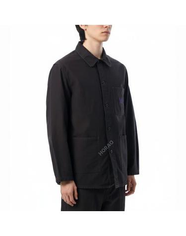 니들스 DN Coverall Reversed Sateen Black RW215 DN 커버올 자켓 리버스 사틴