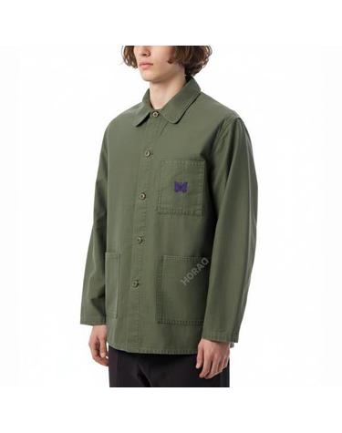 니들스 DN Coverall Reversed Sateen Olive RW215 DN 커버올 자켓 리버스 사틴