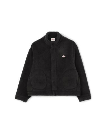 25FW 단톤 더블 페이스 보아 스탠드 칼라 가디건 DTA0699WNN BLACK DOM