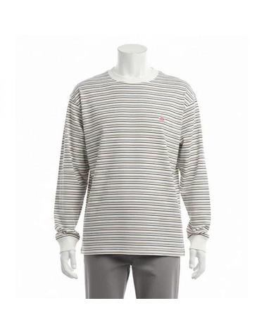 단톤 26 LONG SLEEVE TSHIRT STRIPE DTC0200TCB ECRU X BLACK MULTI 롱 슬리브 스트라이프 티셔츠
