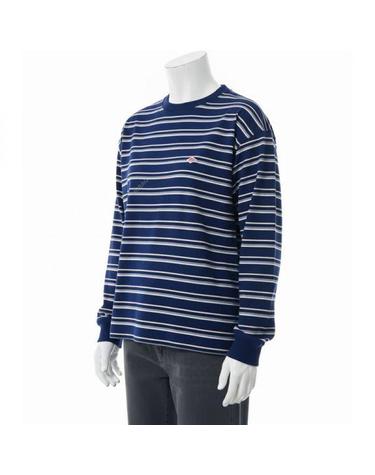 단톤 26 STRIPE LONG SLEEVE TSHIRT DTC0269TCB NAVY X BEIGE MULTI