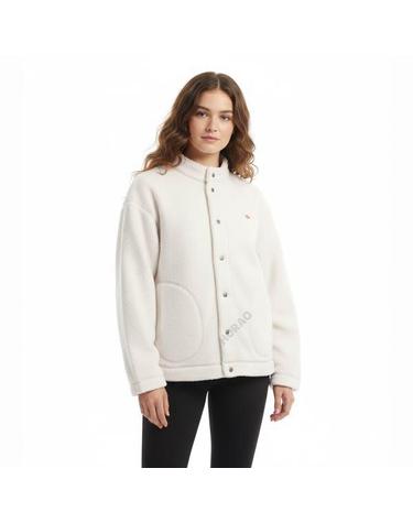 단톤 DOUBLE FACE BOA STAND COLLAR CARDIGAN DTA0700WNN OFF WHITE 더블 페이스 보아 스탠드 칼라 가디건