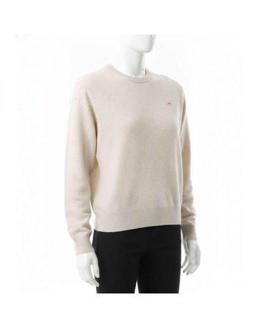단톤 Logo Patch Wool Pullover Knitwear DTD0027LMWOATMEAL 로고 패치 울 풀오버 니트