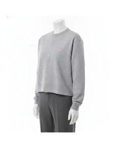 단톤 26 COTTON TERRY CREW NECK CARDIGAN DTC0405CIN TOP GREY 코튼 테리 크루넥 가디건