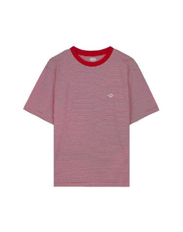 단톤SS26 남성 반팔 이너 티셔츠 DT C0196 CVT RED X WHITE