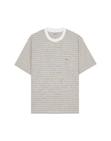 단톤SS26 남성 반팔 포켓 티셔츠 DT C0198 TCB YELLOW X WHITE MULTI
