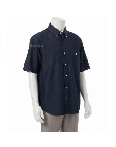 단톤 26 SHORT SLEEVE DENIM BD SHIRT DTB0337DUG INDIGO BD 데님 반팔 셔츠