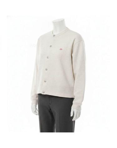 단톤 26 COTTON TERRY CREW NECK CARDIGAN DTC0405CIN TOP ECRU 코튼 테리 크루넥 가디건