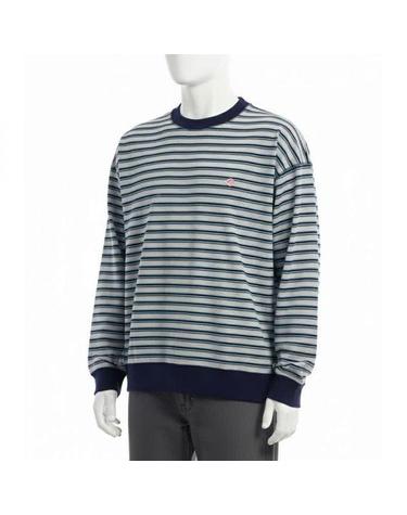 단톤 26 CREW NECK TSHIRTS LS DTC0204TCB BLUE X GRAY MULTI 크루넥 롱슬리브 티셔츠
