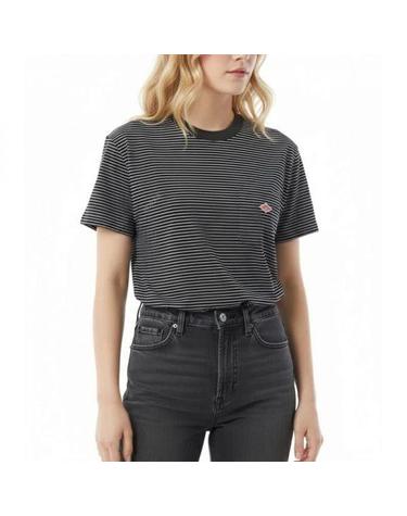 단톤 SHORT SLEEVE POCKET TSHIRT STRIPE DTC0197TCB BLACK X WHITE 포켓 반팔 스트라이프 티셔츠