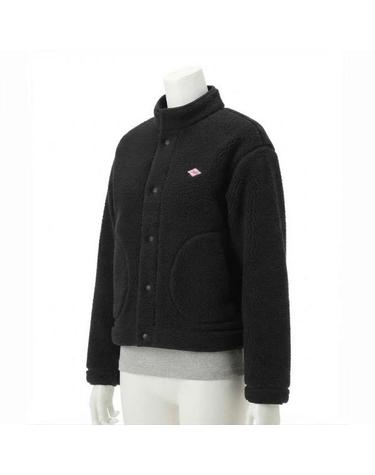 단톤 DOUBLE FACE BOA STAND COLLAR CARDIGAN DTA0699WNN BLACK 더블 페이스 보아 스탠드 칼라 가디건