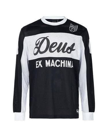 데우스엑스마키나 블랙 세이버 모토 저지 긴팔 티셔츠 D261MLT164 BLACK