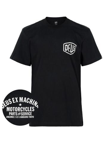 데우스엑스마키나 도쿄 하라주쿠 어드레스 남성 반팔 티셔츠 D261MTS126 BLACK